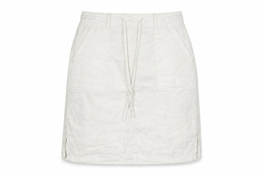 Front view of Marks & Spencer Women's White Cargo Skirt, size 10