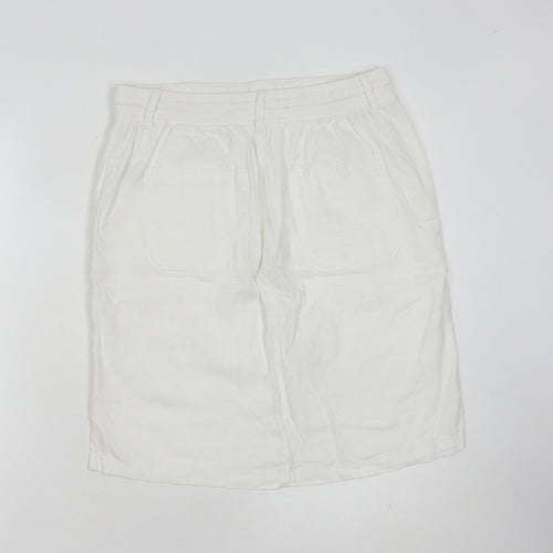 Marks and Spencer Women's White Cargo Skirt Size 10