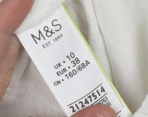 Marks and Spencer Women's White Cargo Skirt Size 10