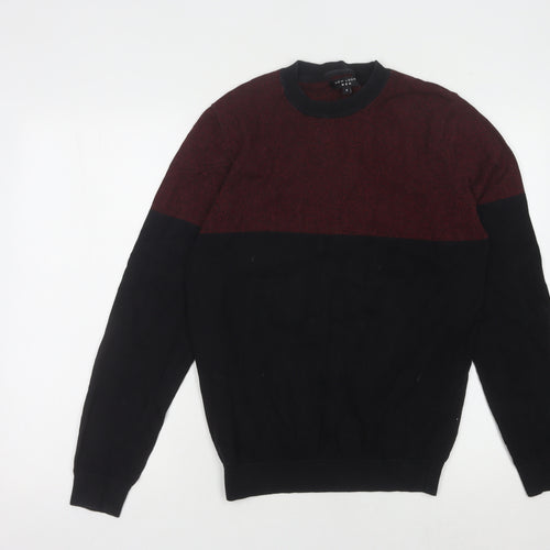 New Look Men's Black Pullover Jumper Size S