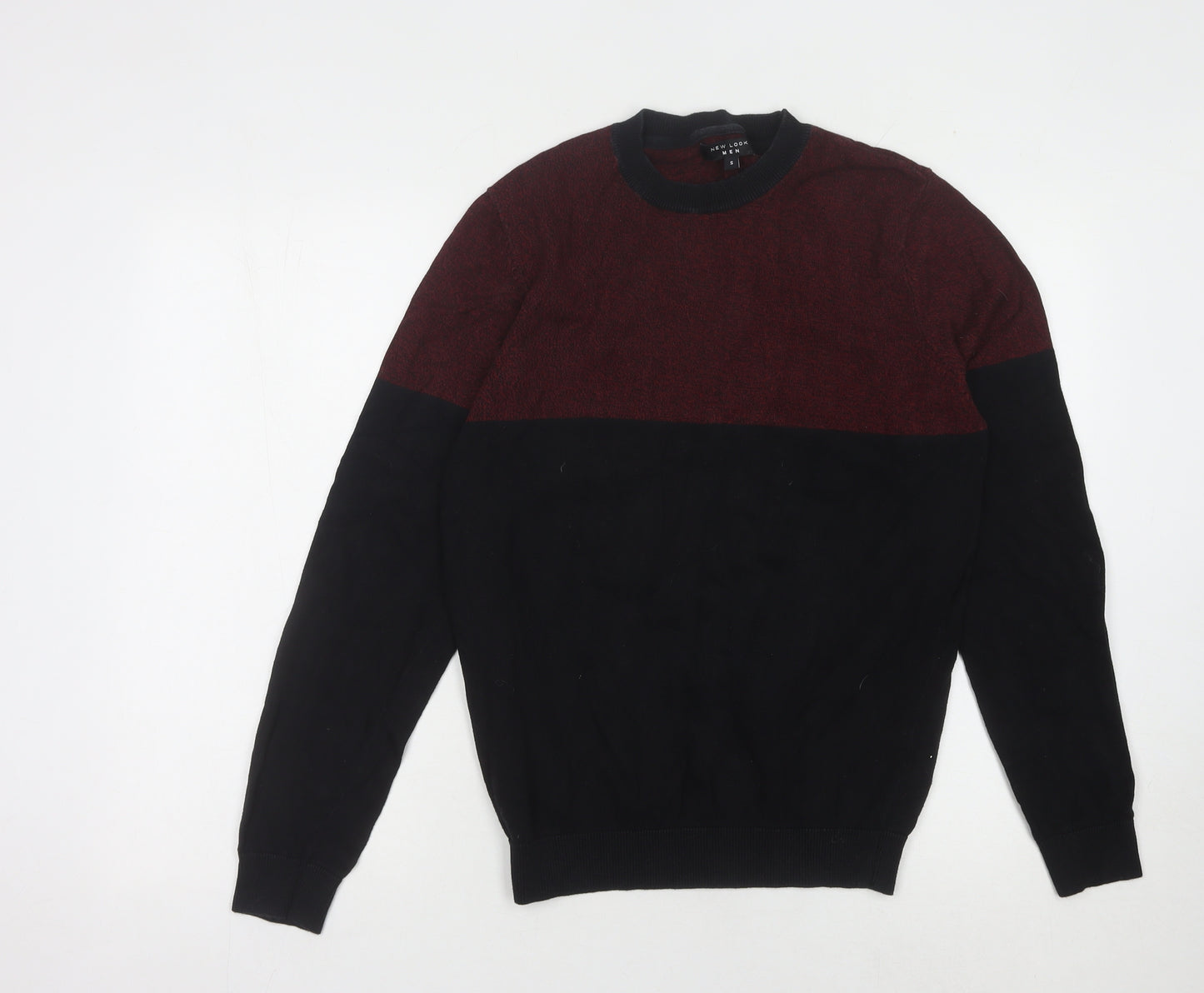 New Look Men's Black Pullover Jumper Size S