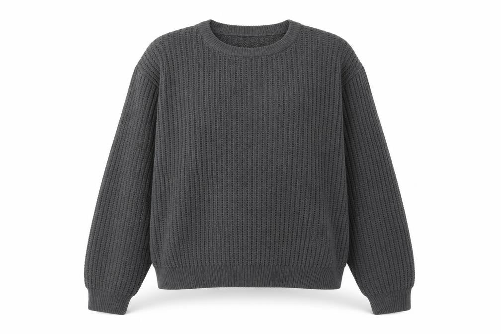 Front view of Feraud Women's Grey Knit jumper, size L