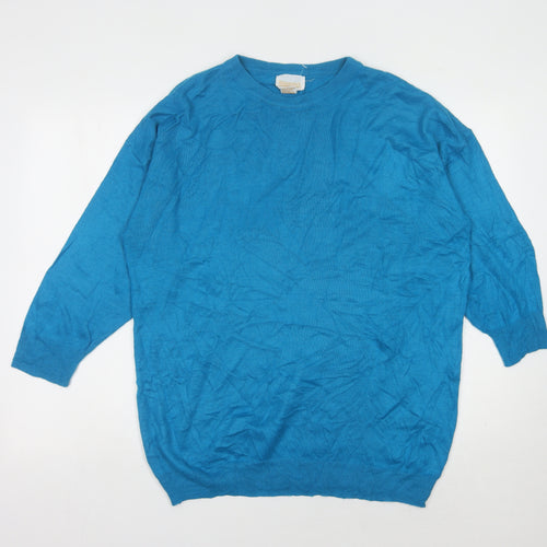 Roaman's Women's Blue Pullover Jumper L