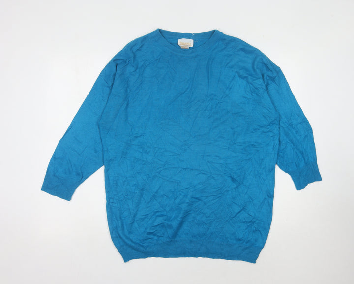 Roaman's Women's Blue Pullover Jumper L