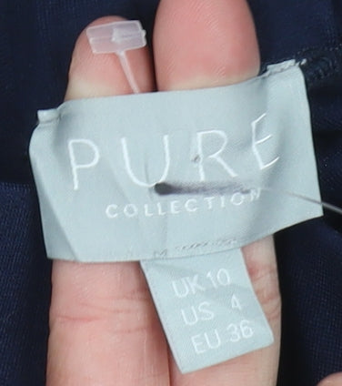 Pure Collection Women's Blue Mid Rise Leggings Size M