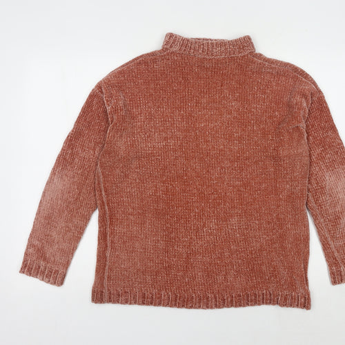 Dorothy Perkins Women Brown V-Neck Pullover Jumper Sz 16