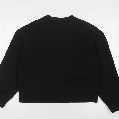 H&M Divided Women's Black Studded Pullover Sweatshirt M
