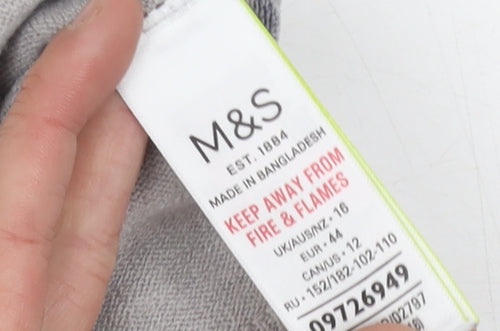 Marks and Spencer Grey Butterfly Print Pullover Jumper