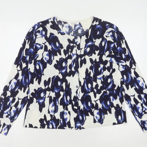 Marks and Spencer Women's Blue Cardigan, Size 10
