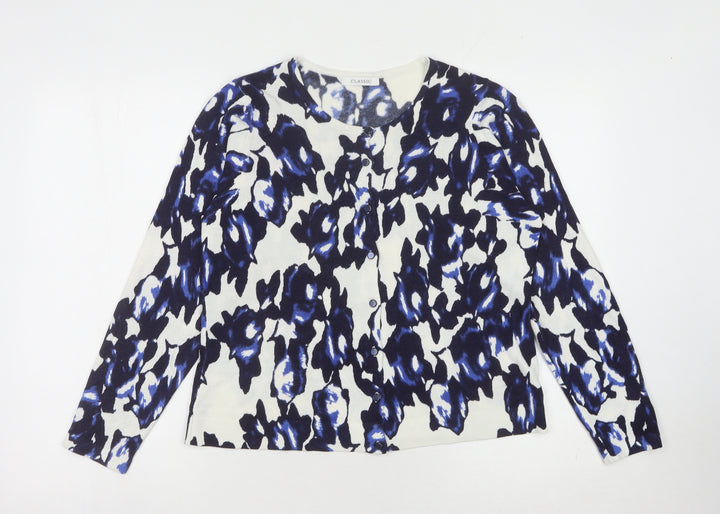 Marks and Spencer Women's Blue Cardigan, Size 10