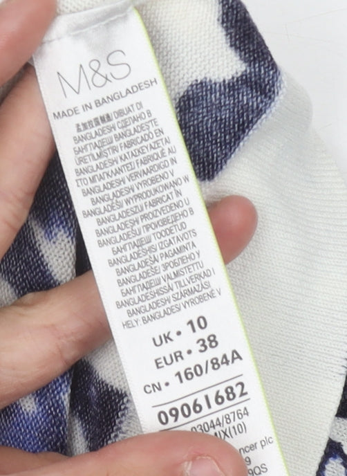 Marks and Spencer Women's Blue Cardigan, Size 10