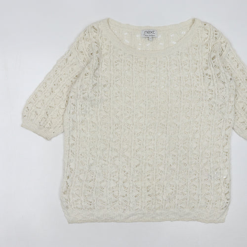 Next Women's Ivory Pullover Jumper, Size 12