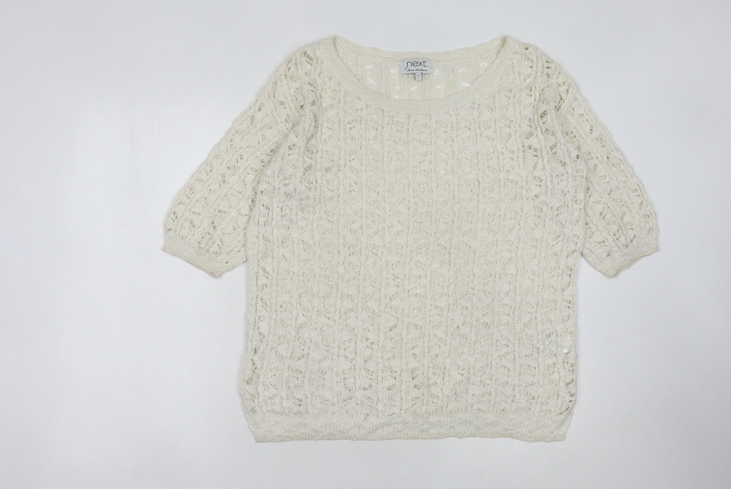 Next Women's Ivory Pullover Jumper, Size 12