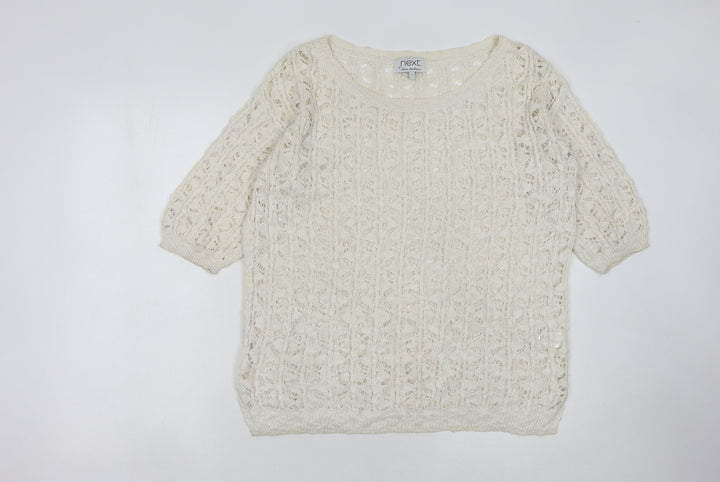 Next Women's Ivory Pullover Jumper, Size 12