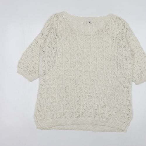 Next Women's Ivory Pullover Jumper, Size 12