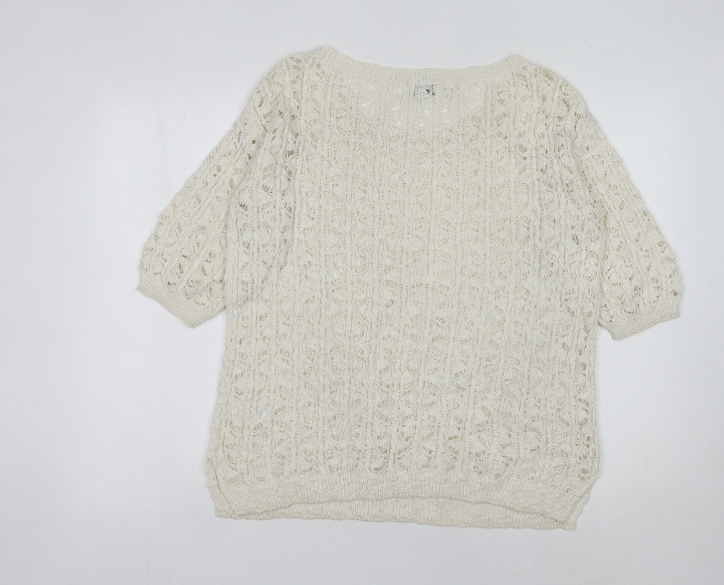 Next Women's Ivory Pullover Jumper, Size 12