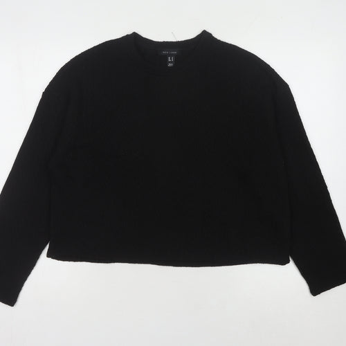 New Look Women’s Black Crew Neck Jumper Size M