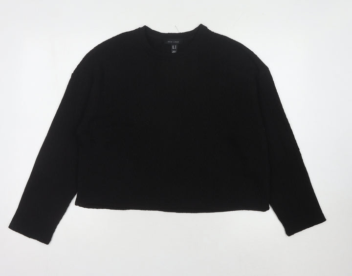 New Look Women’s Black Crew Neck Jumper Size M