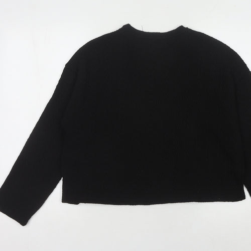 New Look Women’s Black Crew Neck Jumper Size M