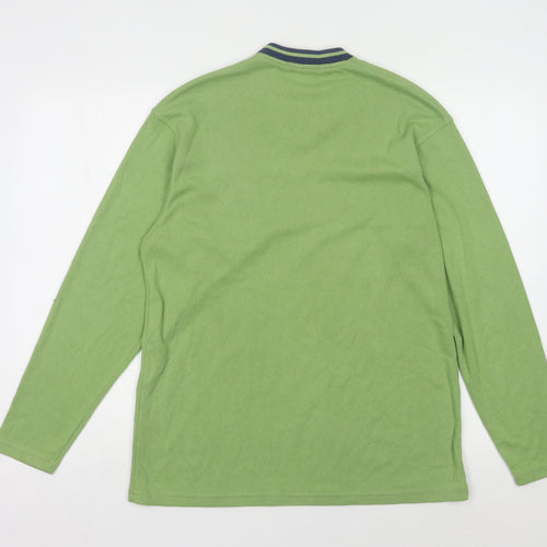 Marks and Spencer Men's Green V-Neck Pullover Jumper S