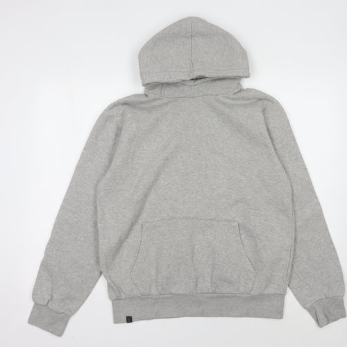 Le Breve Grey Pullover Hoodie for Men - XL