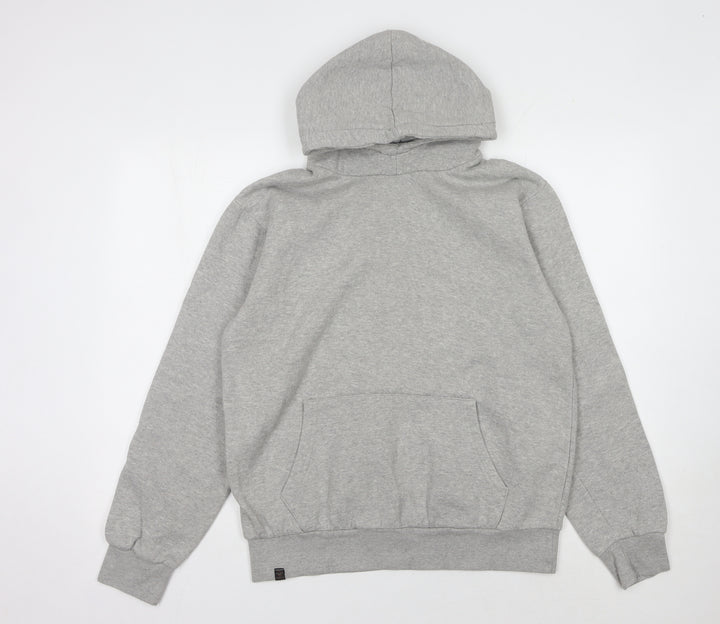 Le Breve Grey Pullover Hoodie for Men - XL