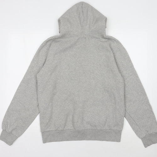 Le Breve Grey Pullover Hoodie for Men - XL