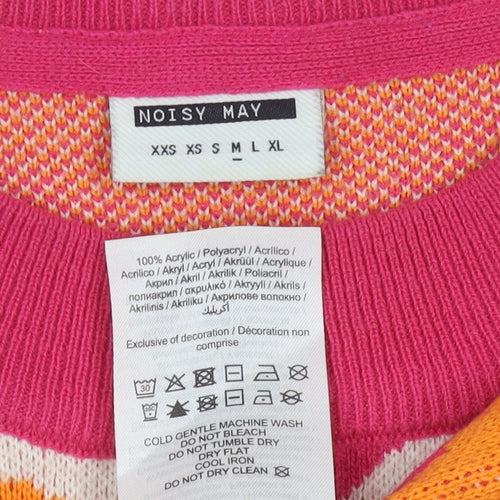 Noisy May Women's Multicoloured Heart Jumper M