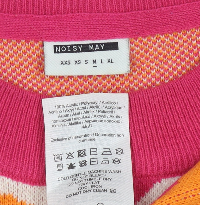 Noisy May Women's Multicoloured Heart Jumper M