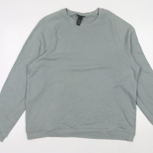 H&M Unisex Grey Pullover Sweatshirt, Size 12, Casual Style