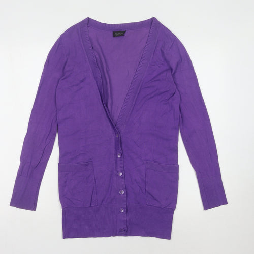 Topshop Women's Purple Cardigan Size 8