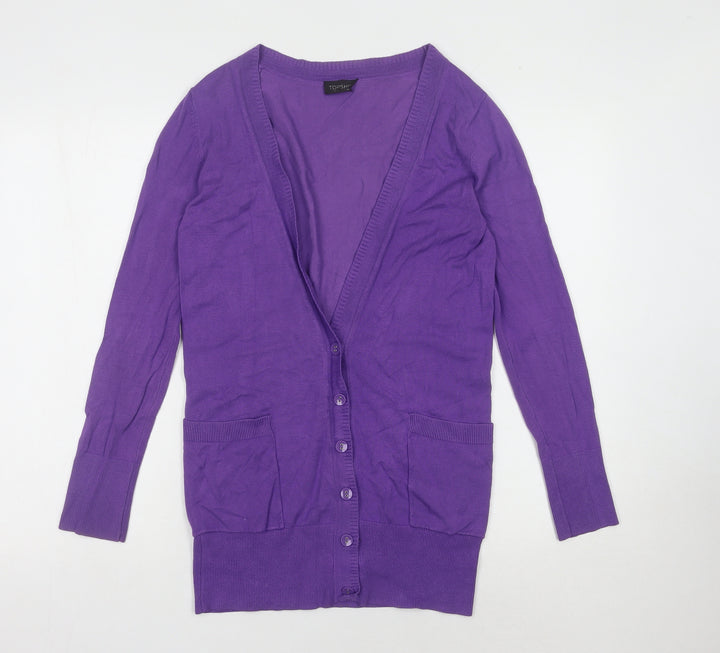 Topshop Women's Purple Cardigan Size 8