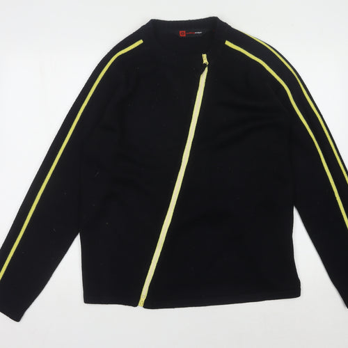 Cutting Edge Men's Black Full Zip Jumper Large