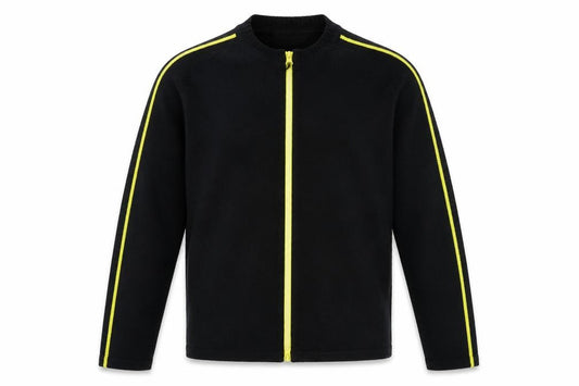 Front view of Cutting Edge Men's Black Full Zip Jumper Large