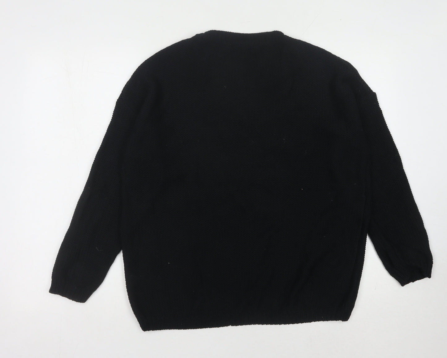 New Look Women's Black Studded Pullover Jumper M