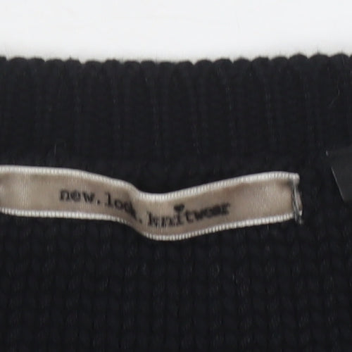 New Look Women's Black Studded Pullover Jumper M