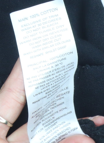 Boohoo Women’s Black Full Zip Hoodie Size 10