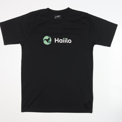 James & Nicholson Men’s Black Running T-Shirt M