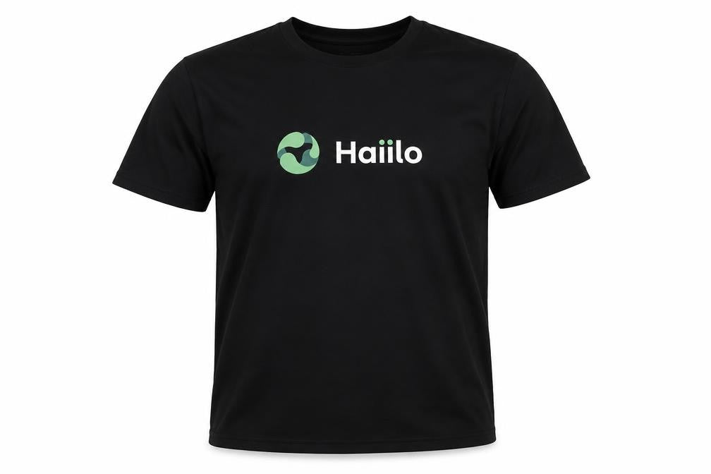 Front view of James & Nicholson Men’s Black Running T-Shirt M