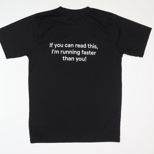 James & Nicholson Men’s Black Running T-Shirt M