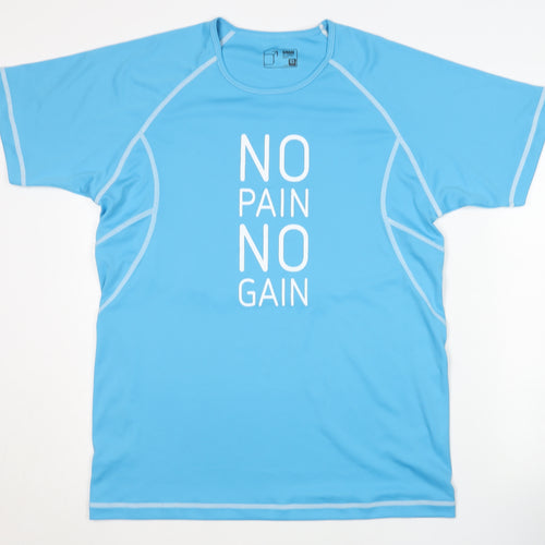 ID Tech Men's Blue Athletic T-Shirt L