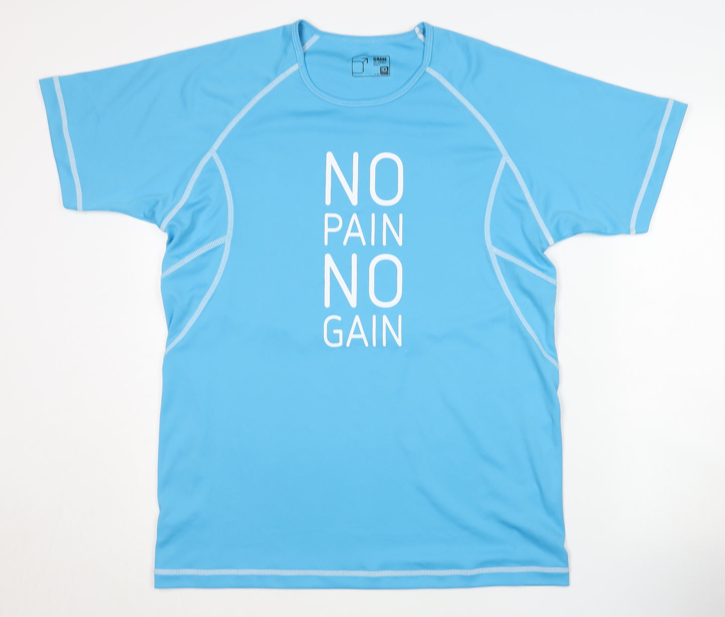 ID Tech Men's Blue Athletic T-Shirt L