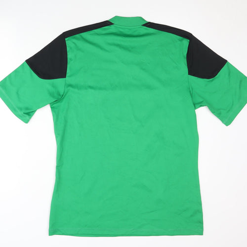 Adidas Men's Green Football Jersey T-Shirt Medium