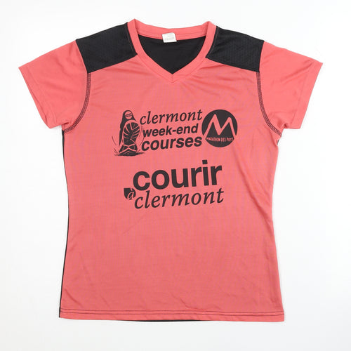 La Montagne Women's Pink T-Shirt M Activewear
