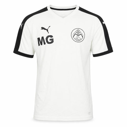 Front view of Puma Men's White Football Jersey M