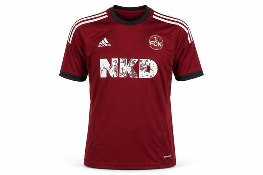 Front view of Adidas boys’ red football jersey xl - lightweight activewear