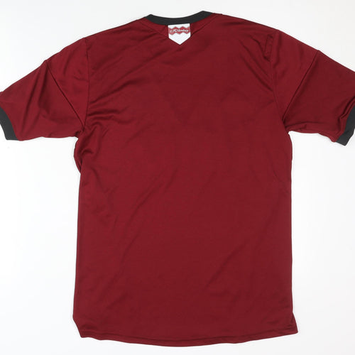 Adidas Boys Red Football Jersey XL - Lightweight Activewear
