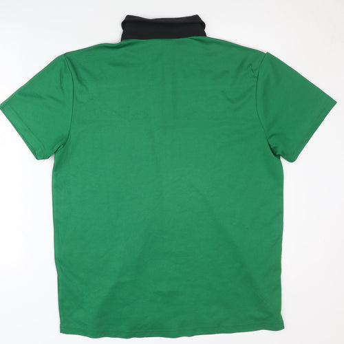 Joma Men's Green Polo Shirt, L Size, for Football