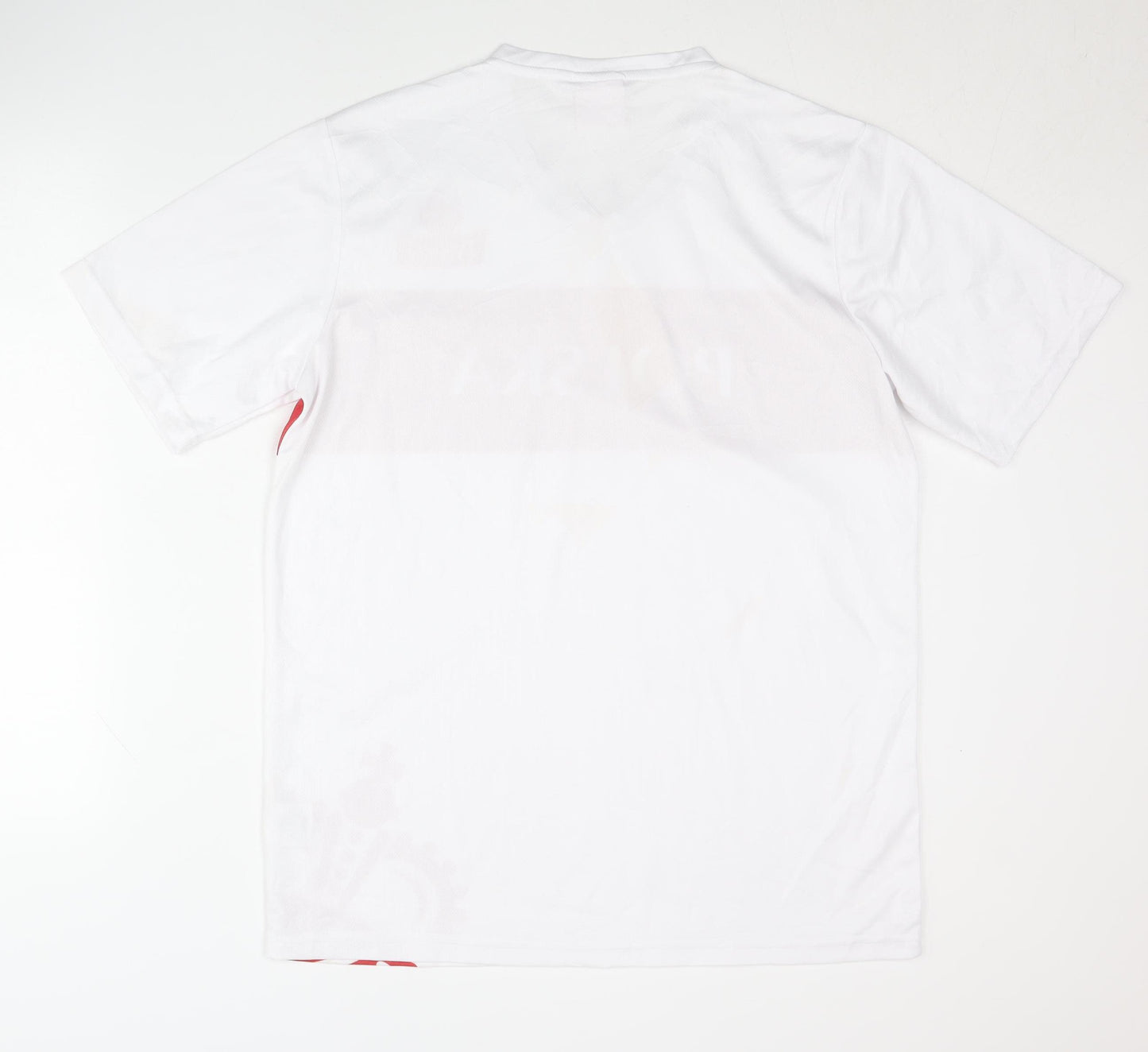 Tyskie Men's White L T-Shirt, V-Neck Basic