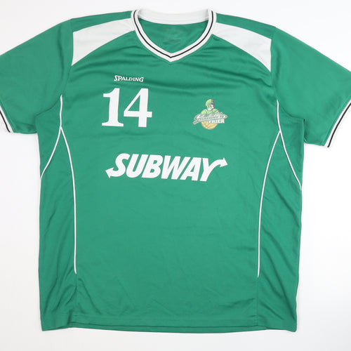 Spalding Men's Green XL Basketball Jersey